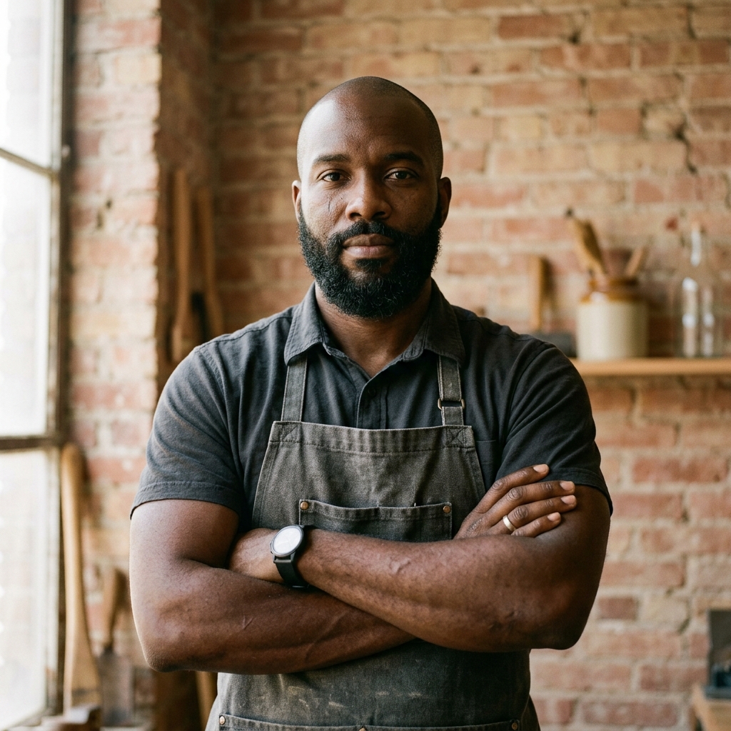 Marcus, master barber and shop owner