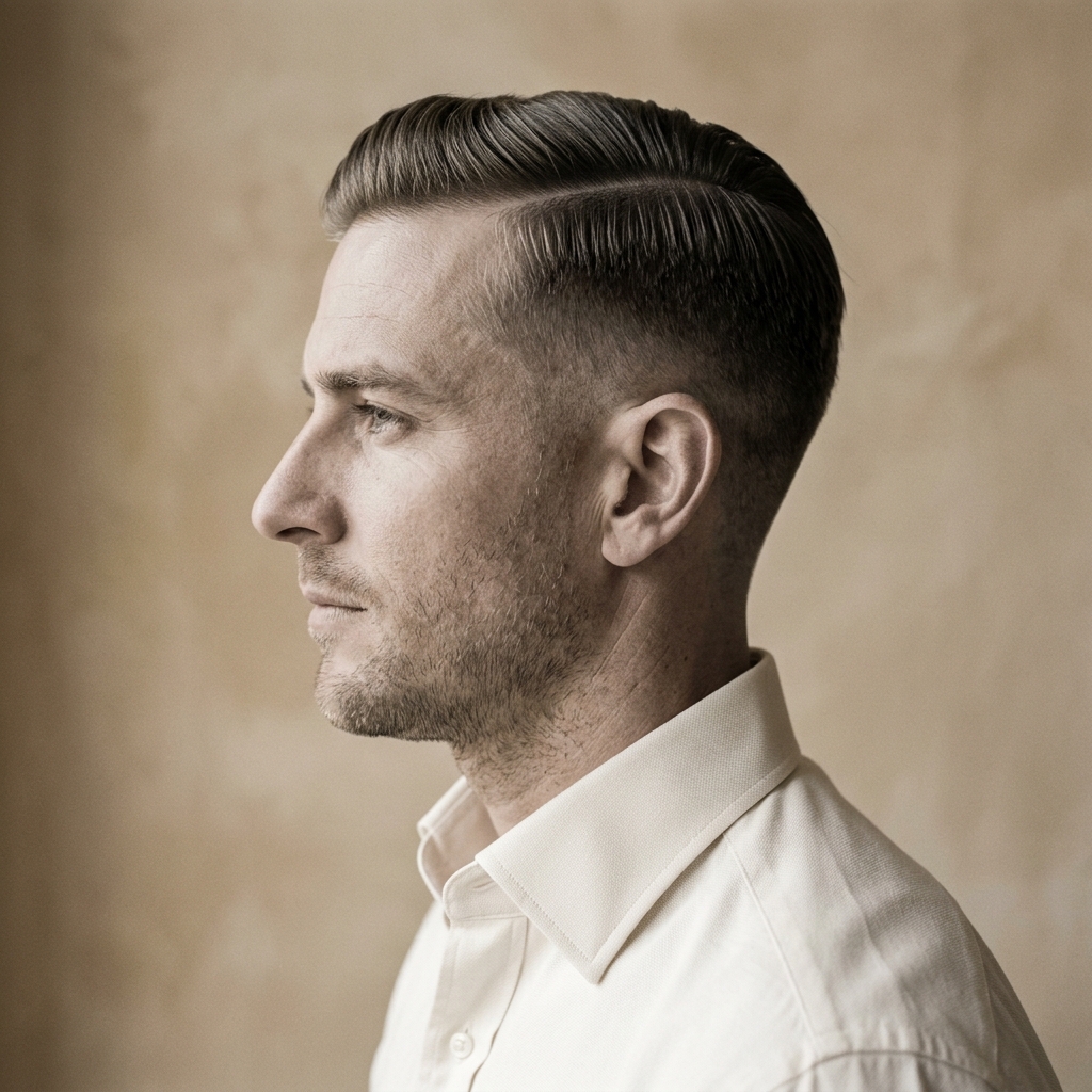 Classic side part
